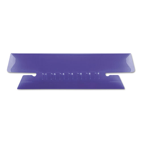Image of Pendaflex® Transparent Colored Tabs For Hanging File Folders, 1/3-Cut, Violet, 3.5" Wide, 25/Pack