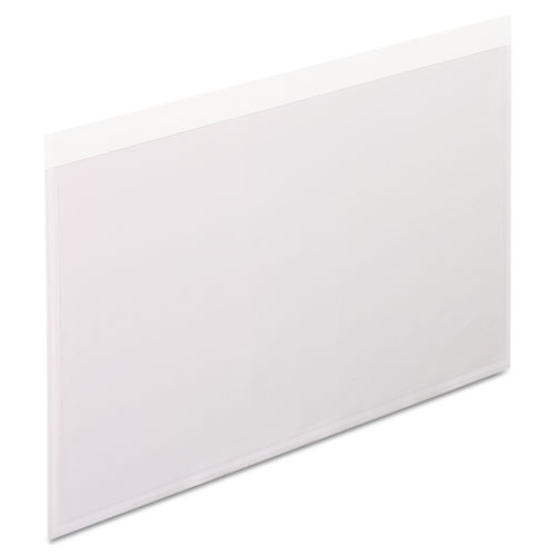 Image of Self-Adhesive Pockets, 5 x 8, Clear Front/White Backing, 100/Box