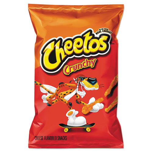 Image of Crunchy Cheese Flavored Snacks, 2 oz Bag, 64/Carton