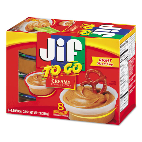 Jif To Go® Spreads, Chocolate Silk, 1.5 oz Cup, 8/Box