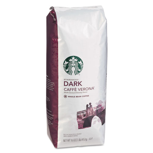 Starbucks® Whole Bean Coffee, Decaffeinated Pike Place Roast, 1 lb Bag, 6/Carton