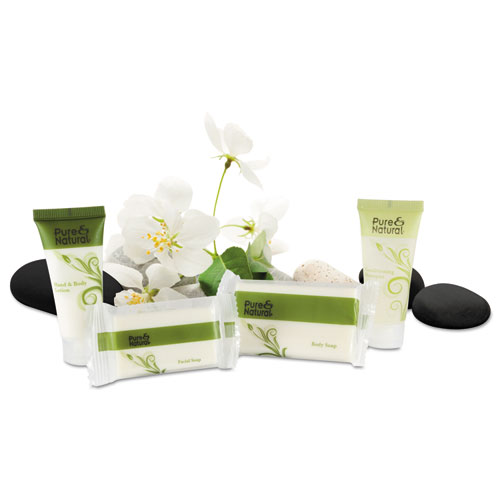 Pure & Natural™ Body and Facial Soap, Fresh Scent, # 1 1/2 Flow Wrap Bar, 500/Carton