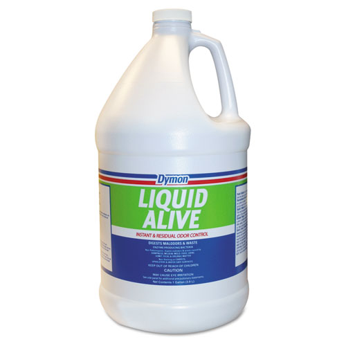 Dymon® Liquid Alive Odor Digester, 1 Gal Bottle, 4/Carton