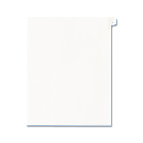 Preprinted Legal Exhibit Side Tab Index Dividers, Allstate Style, 10-Tab, 1, 11 x 8.5, White, 25/Pack | by Plexsupply