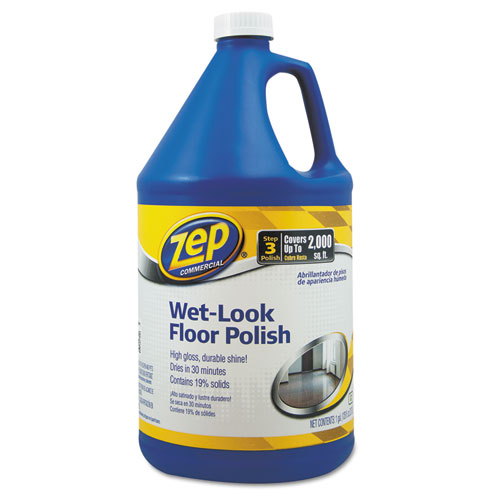 Zep Commercial® Wet Look Floor Polish, 1 gal Bottle