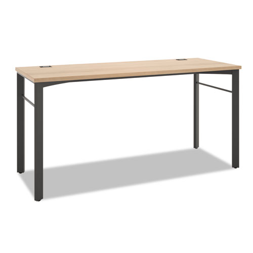 Manage Series Table Desk, 60" x 23.5" x 29.5", Wheat