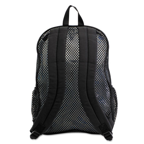 Mesh Backpack, 12 x 5 1/2 x 17 1/2, Black