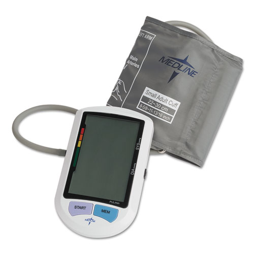 Image of Medline Automatic Digital Upper Arm Blood Pressure Monitor, Small Adult Size