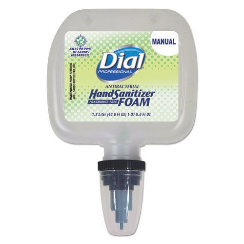 Image of Antibacterial Foam Hand Sanitizer, 1.2 L Refill, Fragrance-Free, 3/Carton