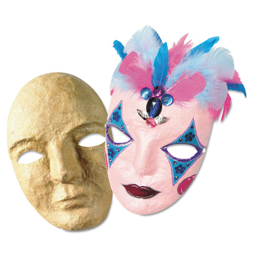 Image of Creativity Street® Paper Mache Mask Kit, 8 X 5.5