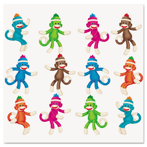 Sock Monkeys Classic Accents Variety Pack, 3", 36 Pieces