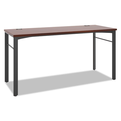 Manage Series Table Desk, 60" x 23.5" x 29.5", Chestnut