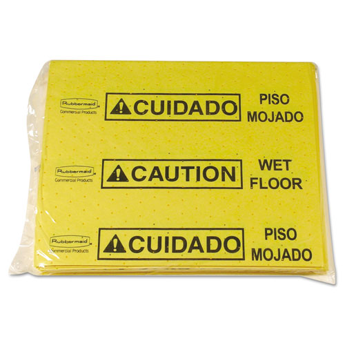 Rubbermaid® Commercial Over-The-Spill Pad Tablet, 12 oz, 14 x 16.5, 25/Pack