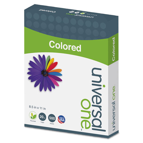 Image of Deluxe Colored Paper, 20lb, 8.5 x 11, Blue, 500/Ream