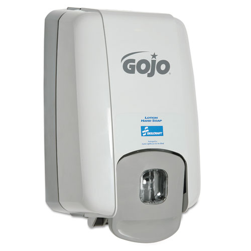 4510015219871, SKILCRAFT GOJO Hand Soap Dispenser, 6 x 4.5 x 10.5, Gray