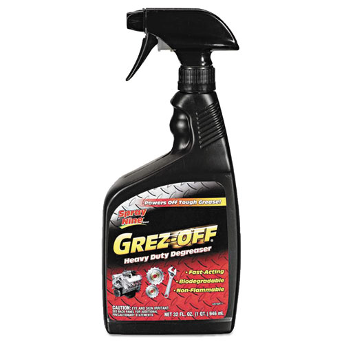 Image of Grez-off Heavy-Duty Degreaser, 32 oz Spray Bottle, 12/Carton