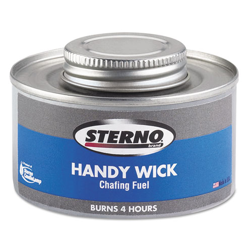 Handy Wick Chafing Fuel, Can, Methanol, Four-Hour Burn, 24/Carton