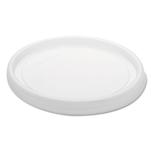 Image of Non-Vented Cup Lids, Fits 6 oz Cups, 2, 3.5, 4 oz Food Containers, Translucent, 1,000/Carton