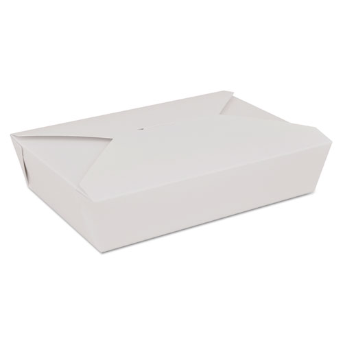 CHAMPPAK RETRO CARRYOUT BOXES #2, WHITE, PAPERBOARD, 7.75 X 5.5 X 1.88, 200/CARTON
