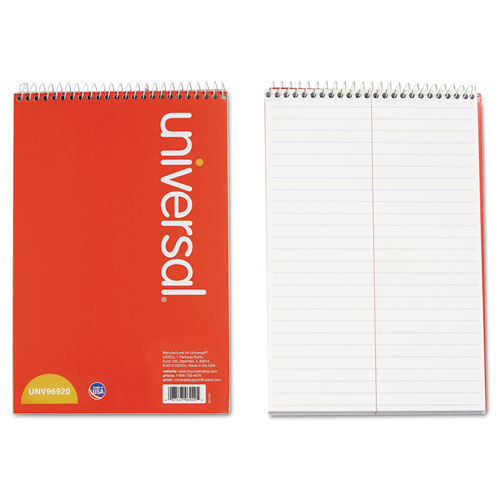 Universal® Steno Book, Gregg Rule, 6 x 9, White, 80 Sheets