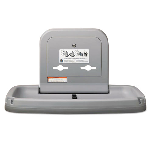 Horizontal Baby Changing Station, 35 x 22, Gray