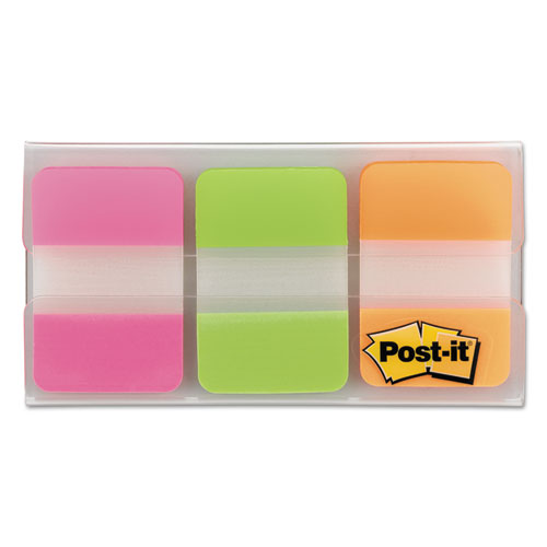 1" TABS, 1/5-CUT TABS, ASSORTED BRIGHTS, 1" WIDE, 66/PACK