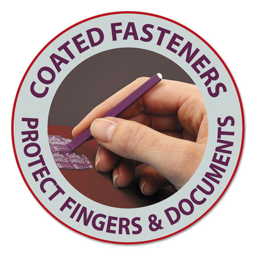 PRESSBOARD CLASSIFICATION FOLDERS WITH SAFESHIELD COATED FASTENERS, 2/5 CUT, 3 DIVIDERS, LETTER SIZE, RED, 10/BOX