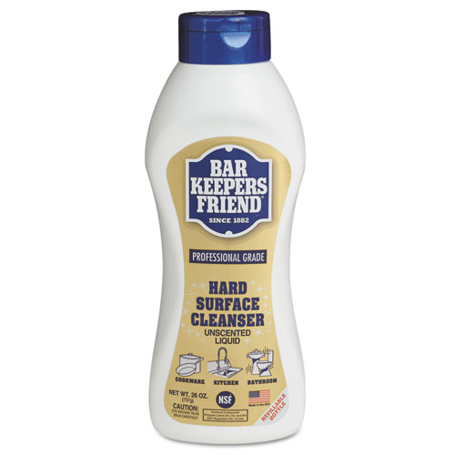 Bar Keepers Friend® Hard-Surface Soft Cleanser, 26 oz Squeeze Bottle, 9/Carton