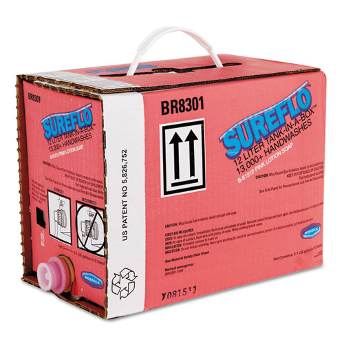 Image of SureFlo Pink Lotion Soap Cartridge, Unscented, 12 L Tank Cartridge