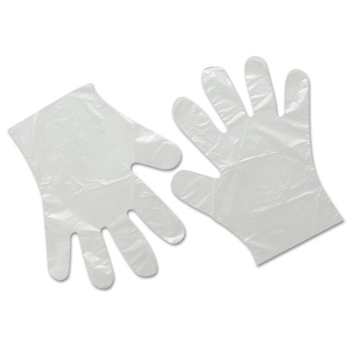 Single-Use Polyethylene Gloves, Medium, 10000/carton