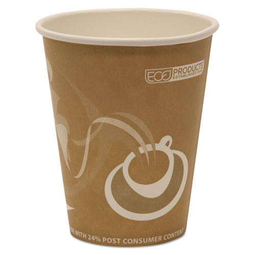 Evolution World 24% Recycled Content Hot Cups, 8 oz, 50/Pack, 20 Packs/Carton