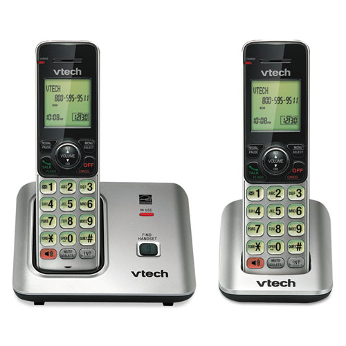 Vtech® Cs6619-2 Cordless Phone System, Base And 1 Additional Handset