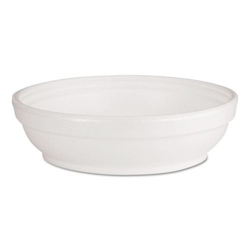 Dart® Insulated Foam Bowls, 5 Oz, White, 50/Pack, 20 Packs/Carton