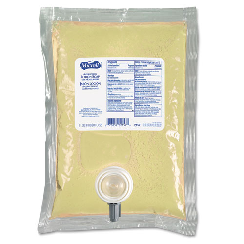 Antibacterial Lotion Soap, Light Scent, 1000ml Refill, 4/carton