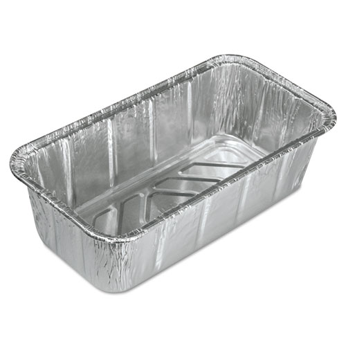 Aluminum Baking Pan, #2 Loaf, 2 lb Capacity, 8 x 3.88 x 2.59, 200/Carton