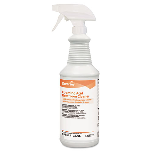 Foaming Acid Restroom Cleaner, Fresh Scent, 32 oz Spray Bottle, 12/Carton