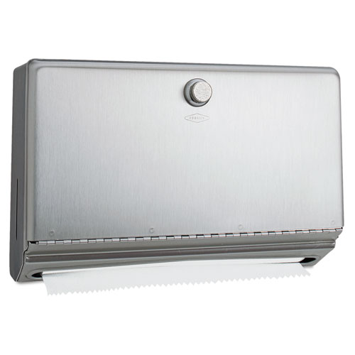 Image of Bobrick Surface-Mounted Paper Towel Dispenser, 10.75 X 4 X 7.13, Stainless Steel