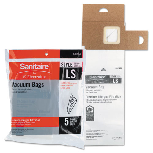 Electrolux Sanitaire® Style LS Disposable Dust Bags for SC5745/SC5815/SC5845/SC5713, 3/PK, 6PK/CT