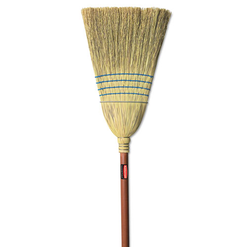 Rubbermaid Commercial Corn-Fill Broom, Corn Fiber Bristles, 38