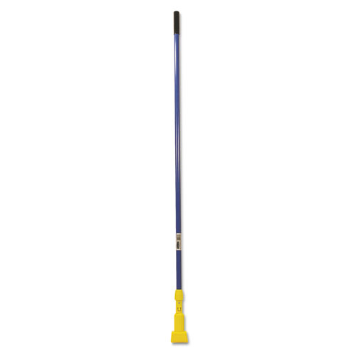 Image of Gripper Fiberglass Mop Handle, 1" dia x 60", Blue/Yellow