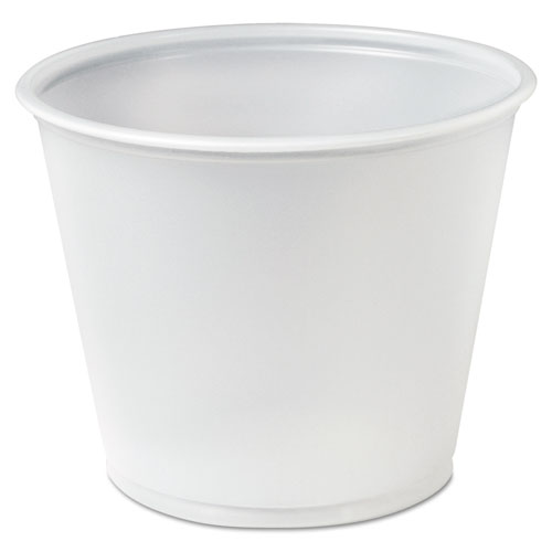 Polystyrene Portion Cups, 5.5 oz, Translucent, 250/Bag, 10 Bags/Carton