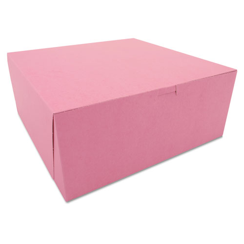 TUCK-TOP BAKERY BOXES, 12 X 12 X 5, PINK, 100/CARTON