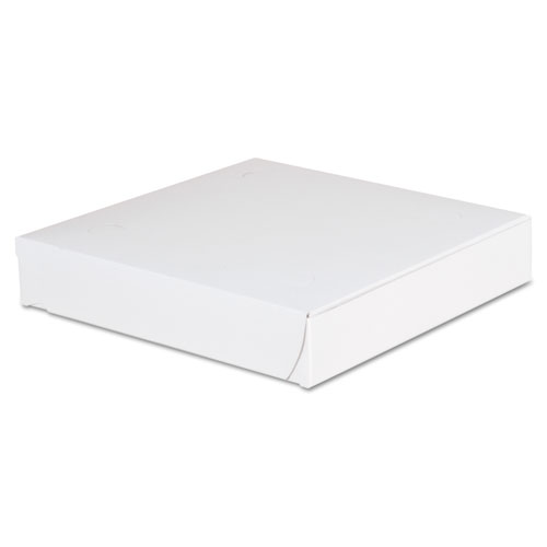 LOCK-CORNER PIZZA BOXES, 8 X 8 X 1.5, WHITE, 100/CARTON