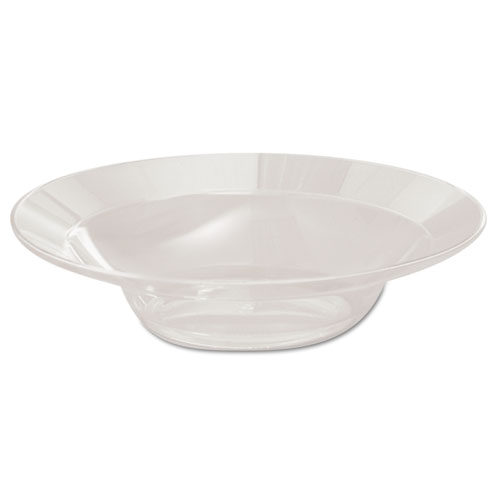 Designerware Plastic Bowls, 10 Ounces, Clear, Round, 10/pack