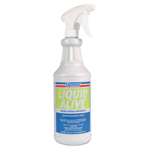 LIQUID ALIVE Odor Digester, 32 oz Bottle, 12/Carton | by Plexsupply