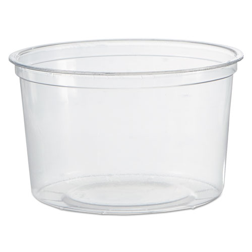 Wna Deli Containers, 16 Oz, Clear, Plastic, 50/Pack, 10 Packs/Carton