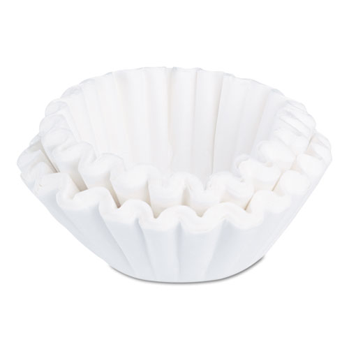 Image of Bunn® Commercial Coffee Filters, 6 Gal Urn Style, Flat Bottom, 25/Cluster, 10 Clusters/Pack