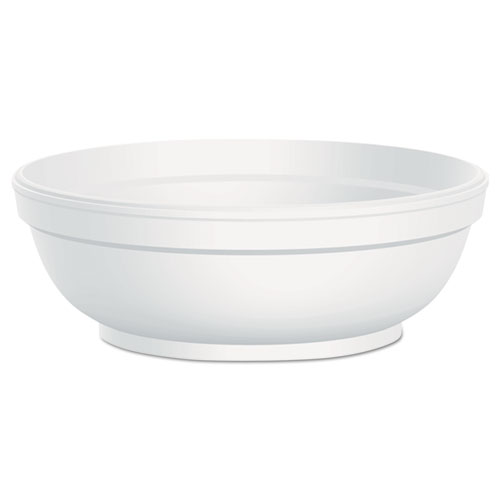 Image of Insulated Foam Bowls, 6 oz, White, 50/Pack, 20 Packs/Carton