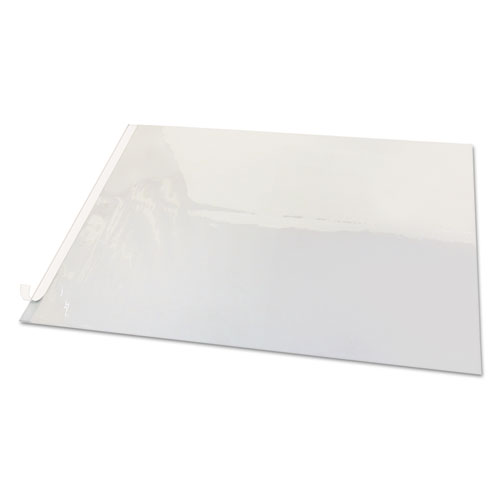 Image of Second Sight Clear Plastic Desk Protector, with Hinged Protector, 21 x 17, Clear