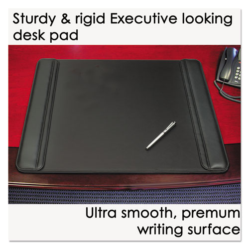 Sagamore Desk Pad W/flip-Open Side Panels, 36 X 20, Black